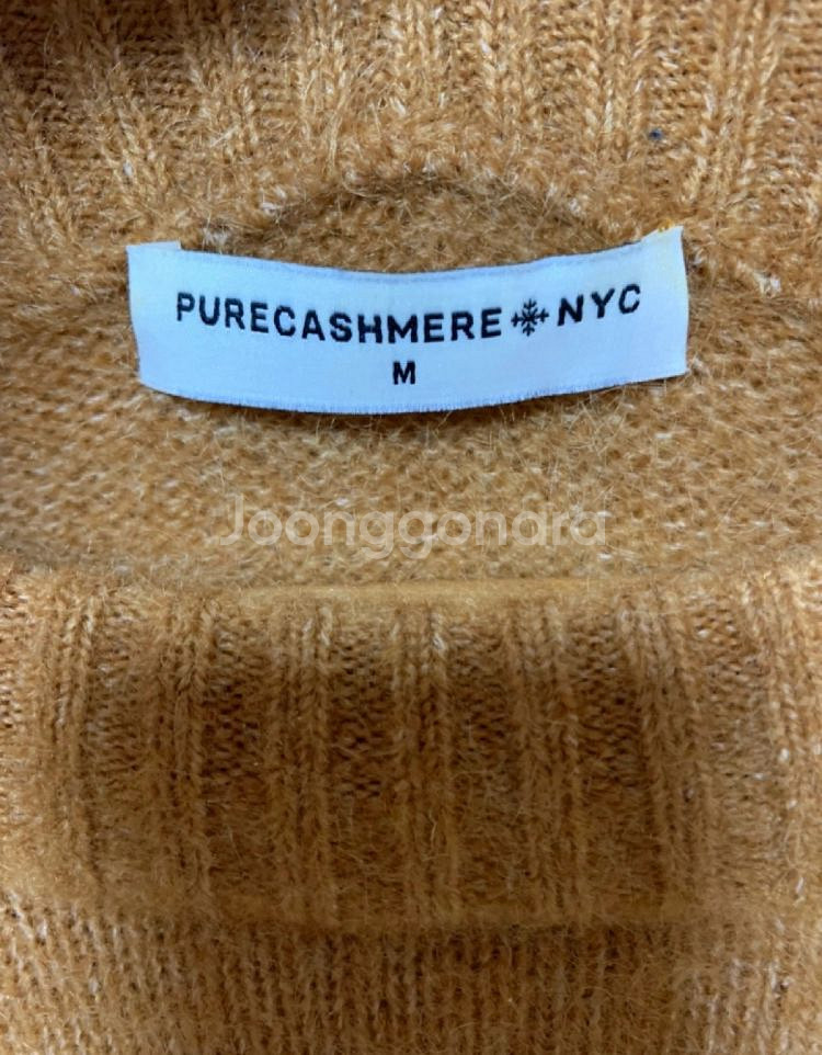 퓨어캐시미어 스트라이프 니트--2