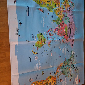 세계지도 놀이매트겸 카페트(새것)