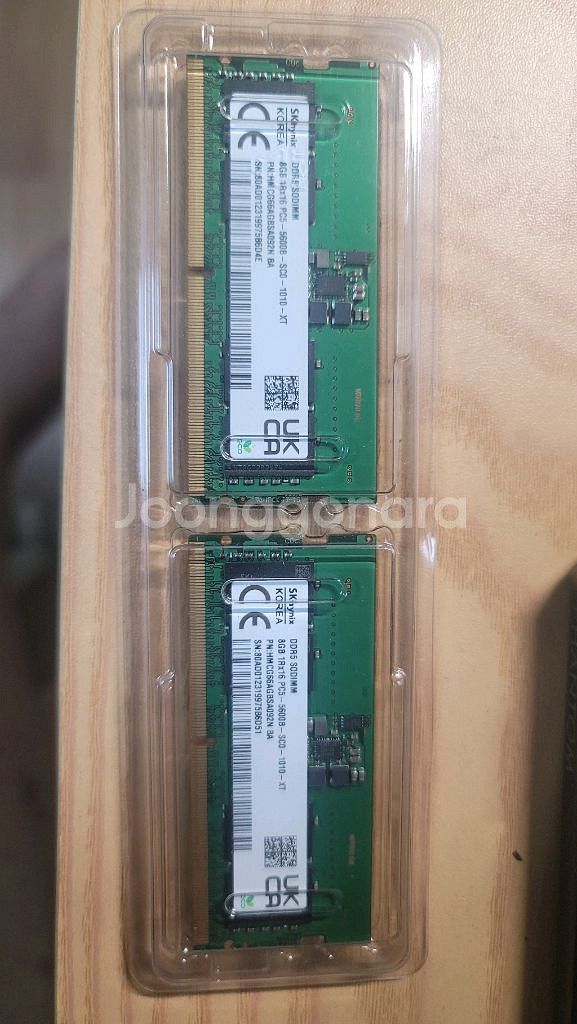 DDR4 8GB 메모리SK하이닉스 DDR5 8GB 5600MHz 램 2개 노트북용--0