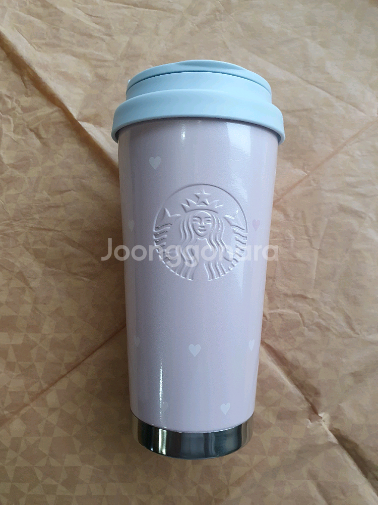 스타벅스 SS 하트 프린트 엘마 텀블러 473ml--0