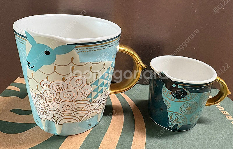 스타벅스 청양 머그 데미 머그 세트 새상품 2개 일괄--0