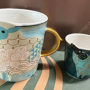 스타벅스 청양 머그 데미 머그 세트 새상품 2개 일괄