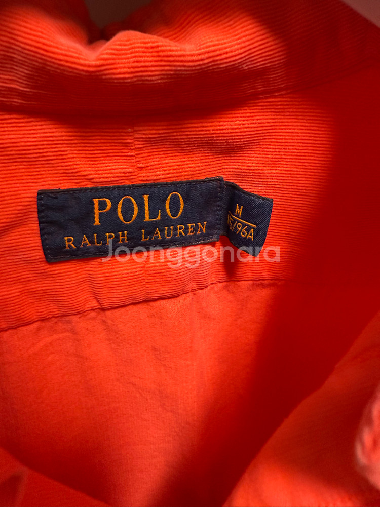 폴로 랄프로렌 오렌지 셔츠--2
