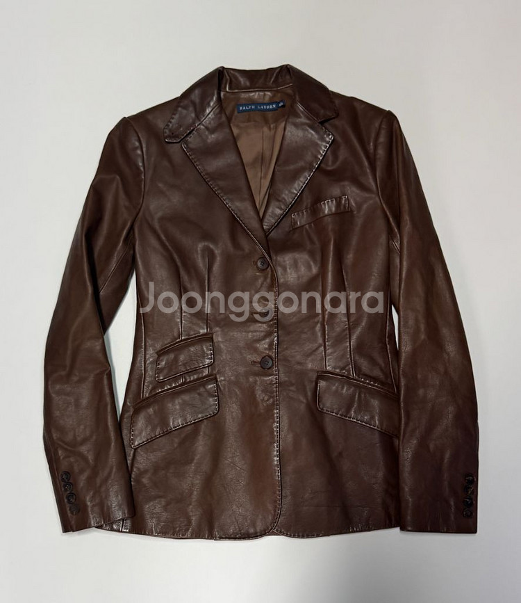정품!! 여성 폴로 랄프로렌 리얼 소가죽 자켓--0