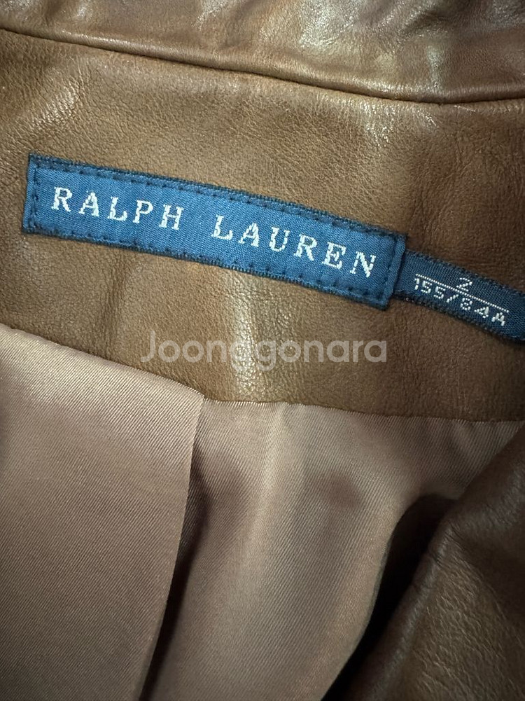 정품!! 여성 폴로 랄프로렌 리얼 소가죽 자켓--3