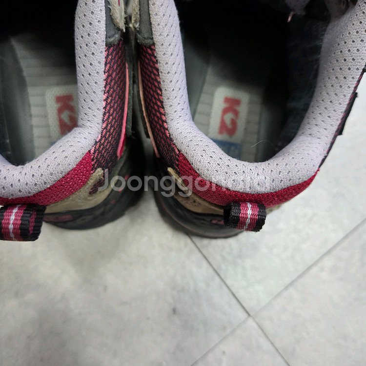 K2천연가죽(누벅)고어텍스 방수 투습 등산화 240--5