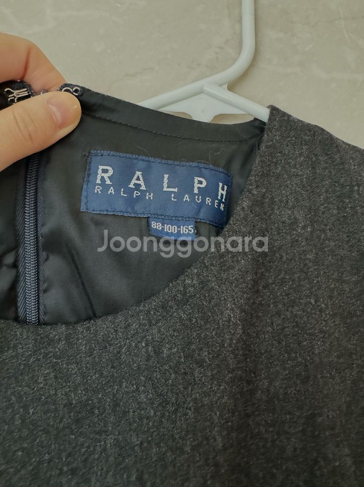 Ralph Lauren폴로 랄프로렌 챠콜그레이 울100 원피스--2