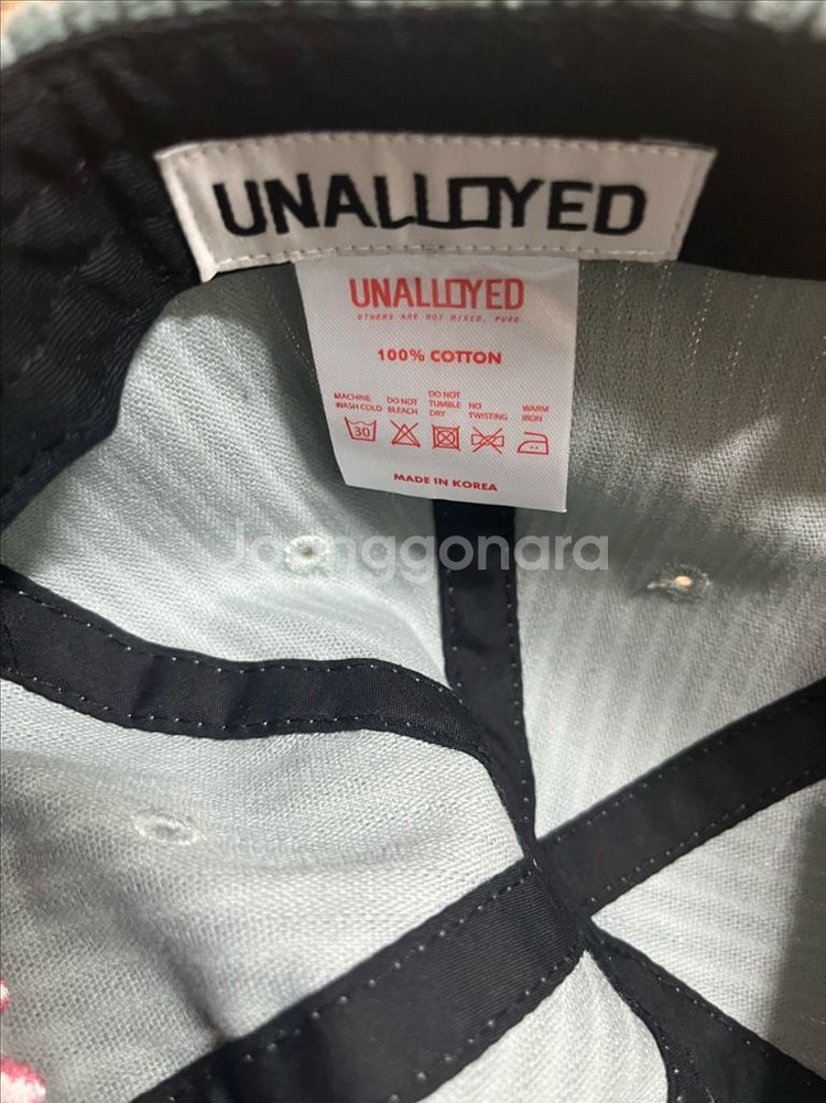 어널로이드 남녀공용 볼캡 모자 프리사이즈 코듀로이 자수 로고--5