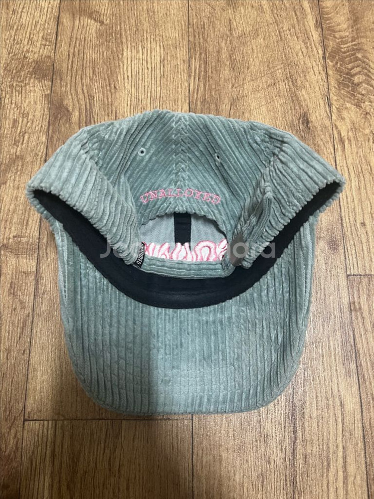 어널로이드 남녀공용 볼캡 모자 프리사이즈 코듀로이 자수 로고--2