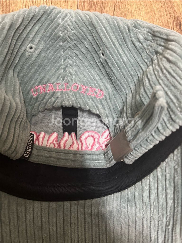 어널로이드 남녀공용 볼캡 모자 프리사이즈 코듀로이 자수 로고--3