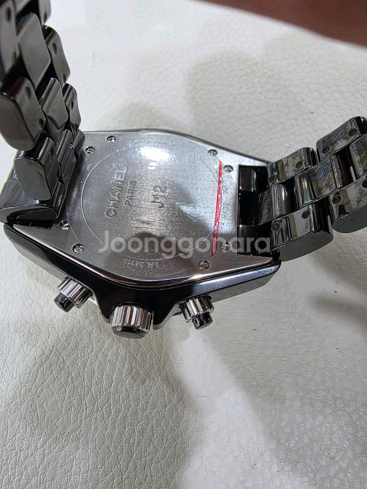 샤넬 J12 크로노그래프 다이아몬드 시계--5