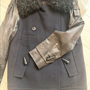 여성 가죽 트렌치코트