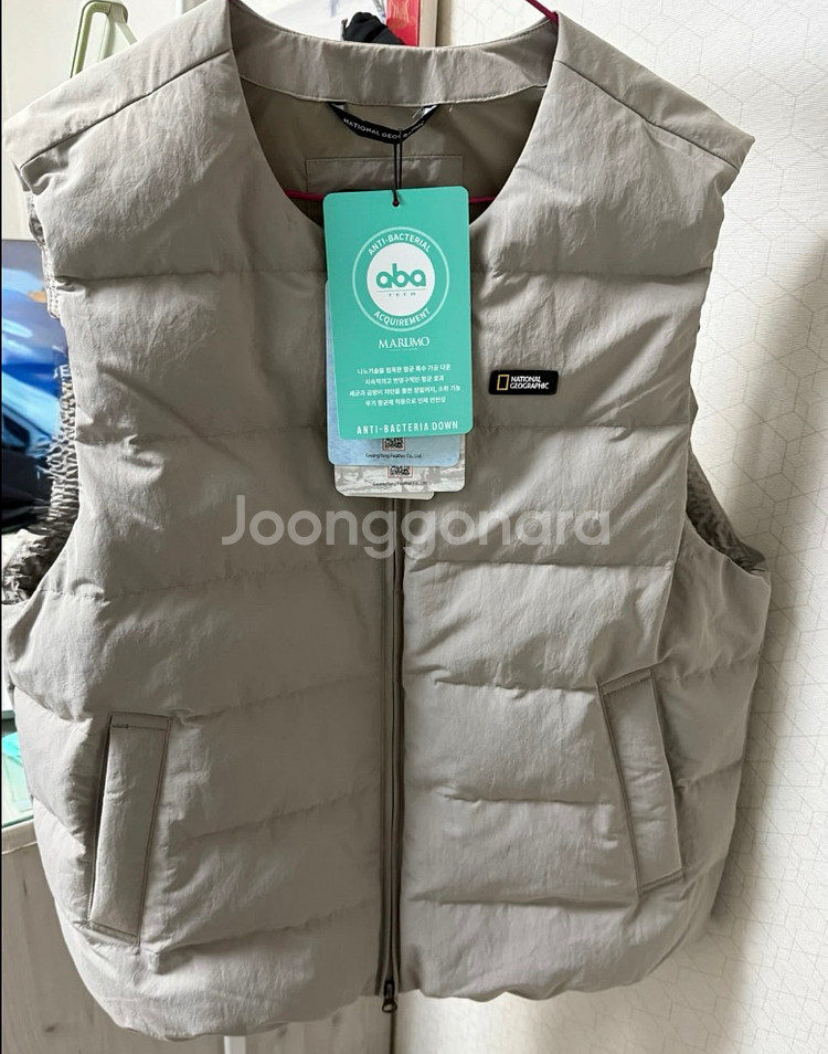 내셔널지오그래픽여성경량패딩조끼 베이지 95--0