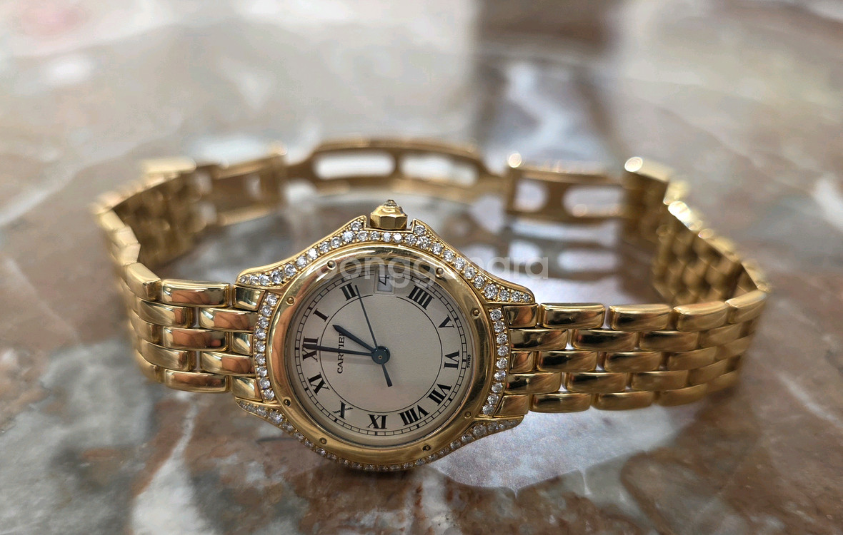 까르띠에 팬더 18k 금통 다이아몬드--0