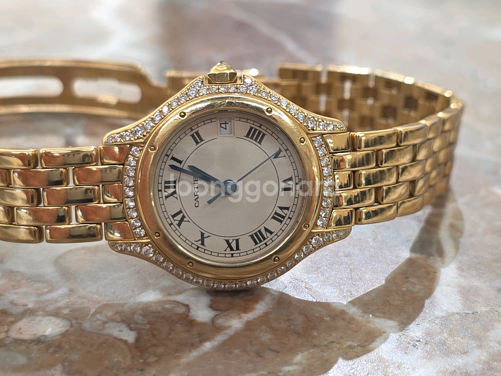 까르띠에 팬더 18k 금통 다이아몬드--1