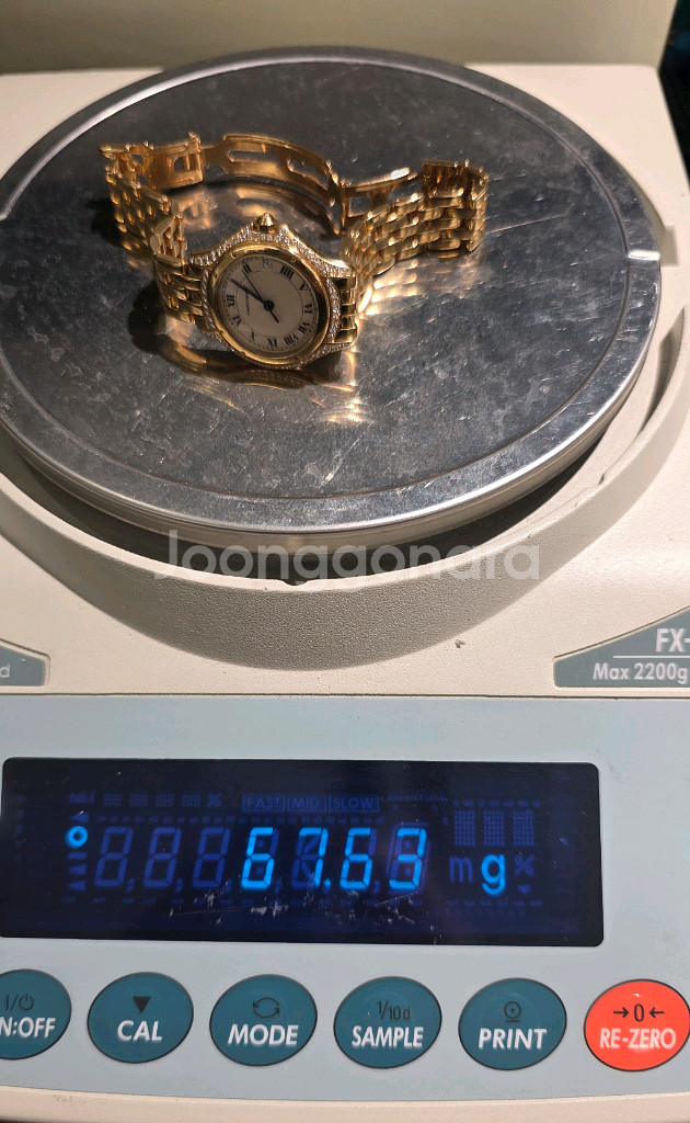 까르띠에 팬더 18k 금통 다이아몬드--8