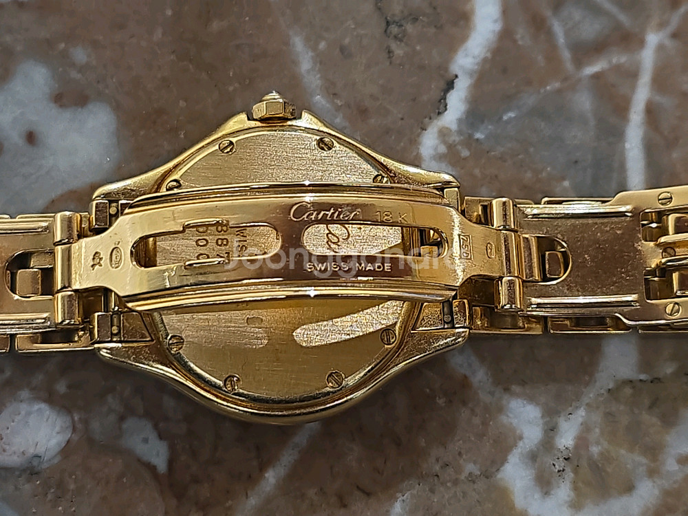 까르띠에 팬더 18k 금통 다이아몬드--7