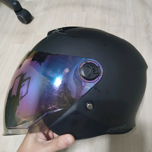 스웨그 rs10헬멧 L사이즈 레인보우쉴드+투명쉴드