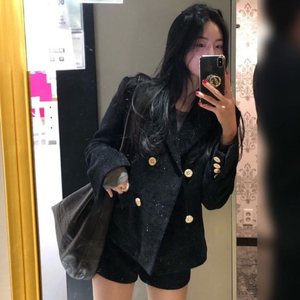 (새상품)뮬리예트 벨벳 트위드 투피스