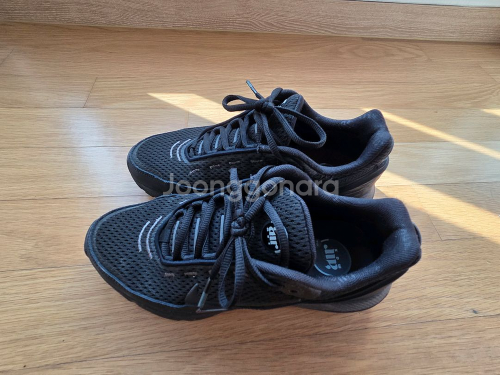 나이키 에어맥스 운동화 245사이즈.올블랙.--2