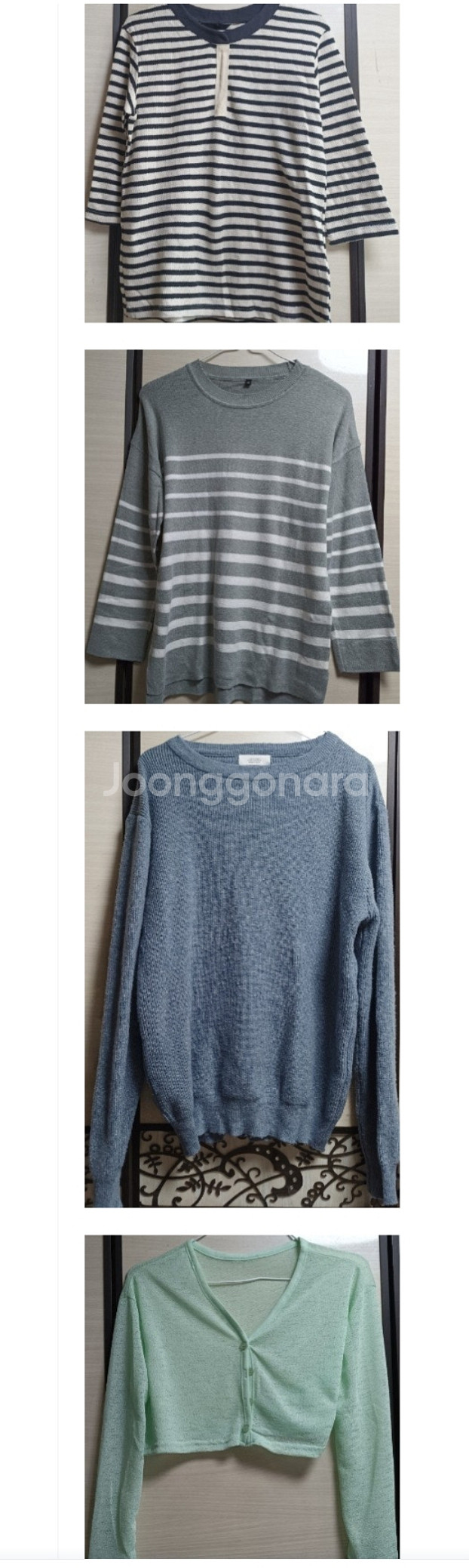 여성 가디건 & 니트 세트외 30벌 자켓 점퍼 코트 가디건 청바지 가방외 박스가득드려요--3