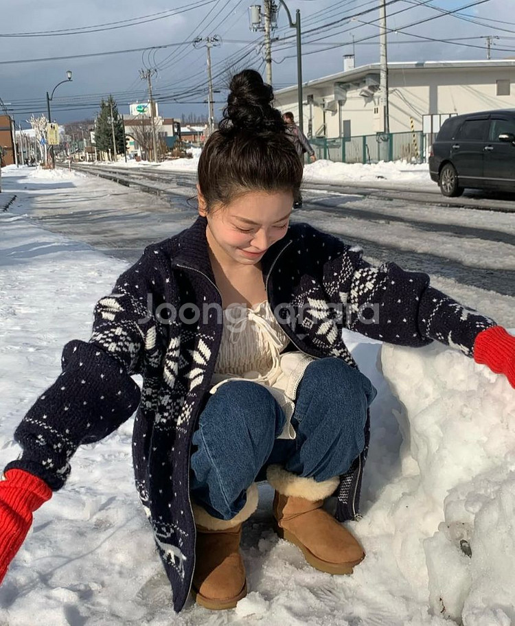 (최종가격/새상품)위드아웃썸머 눈꽃 집업 가디건--3