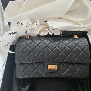 샤넬 빈티지 2.55 라지 금장