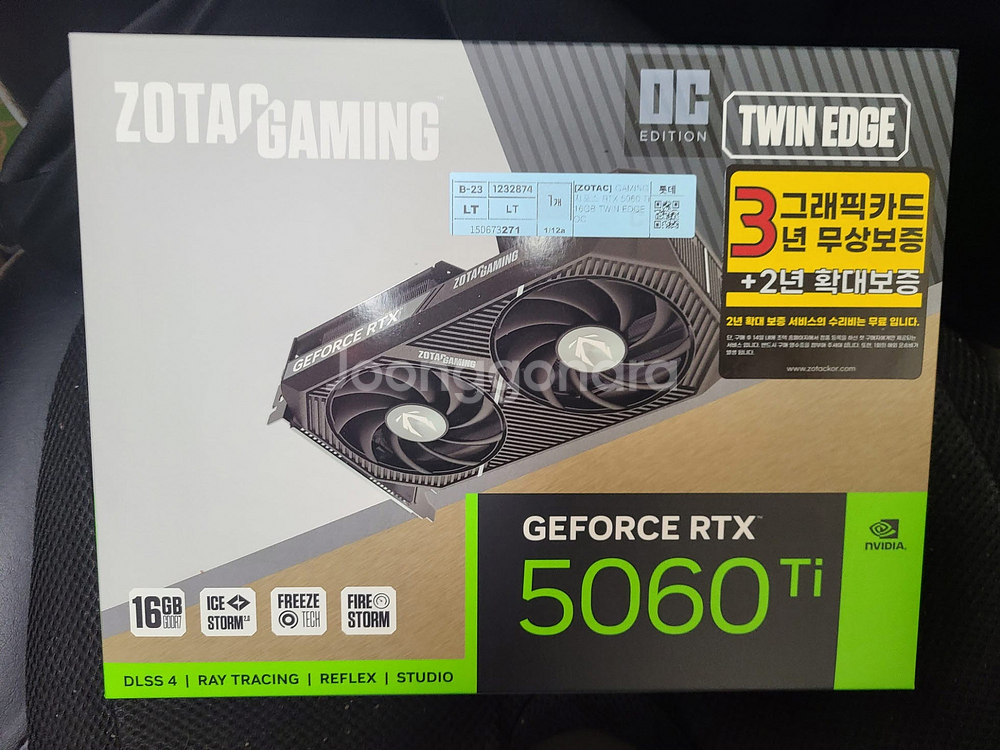 ZOTAC GAMING 지포스 RTX 5060 Ti Twin Edge OC D7 16GB--0