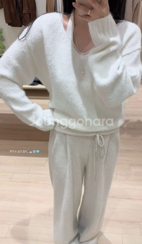 (새상품)누아누아 플로르 니트--3