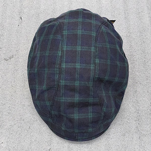 체크 패턴 캡모자