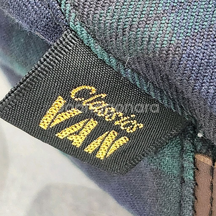 체크 패턴 캡모자--5