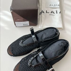 (새상품) 알라이아 피시넷 블랙 38