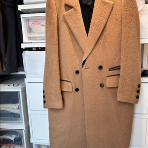 마쥬 여성 더블브레스트 롱코트