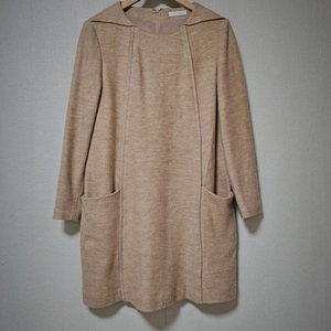 니트 후드 원피스