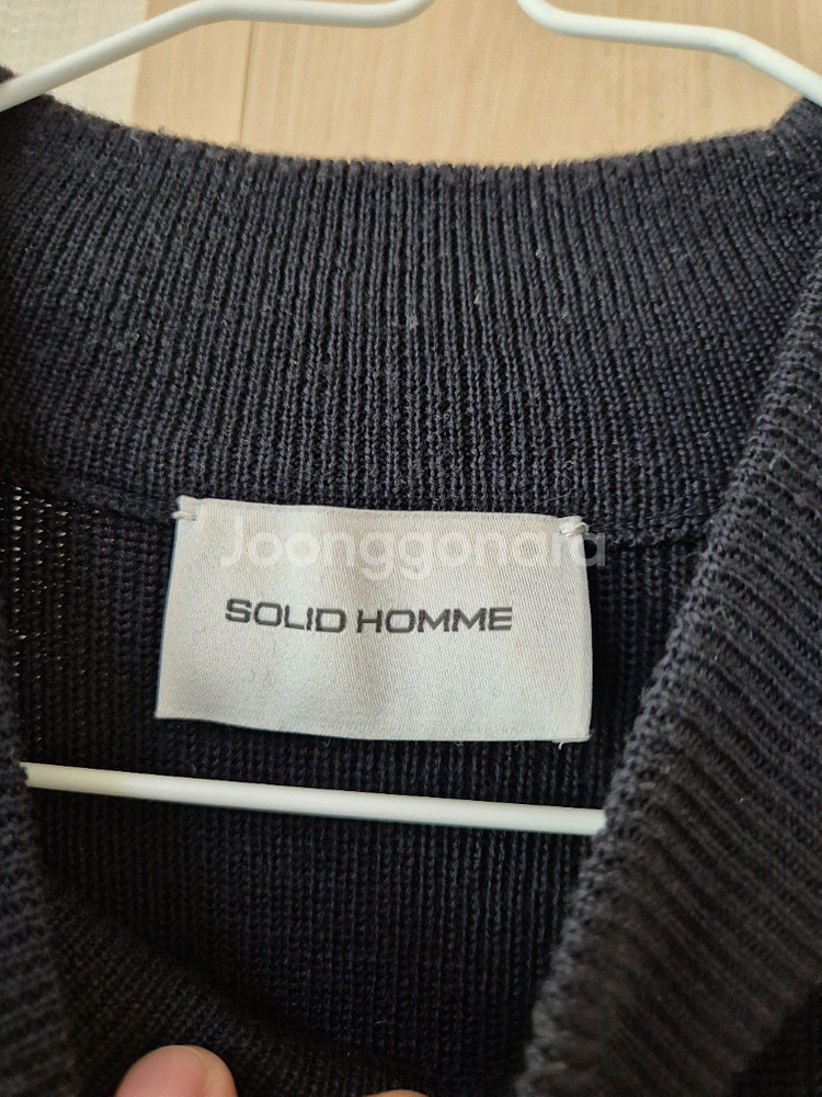 솔리드옴므 레이어드 니트--1