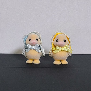 실바니안 아기 오리 노랑 파랑