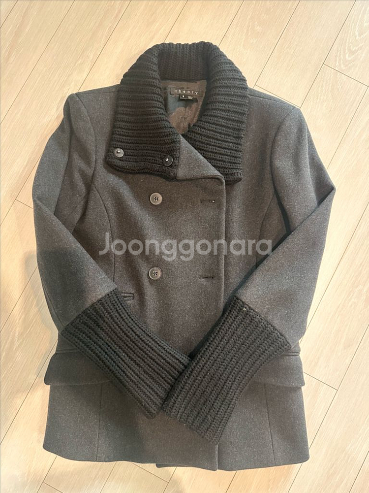 띠어리 니트 카라 코트--0