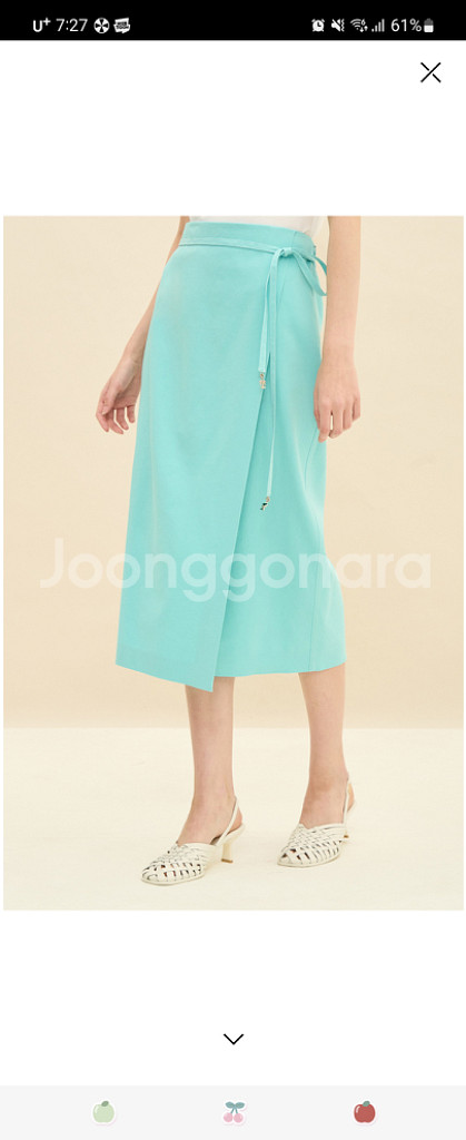 타임 린넨블랜드 랩스커트--0