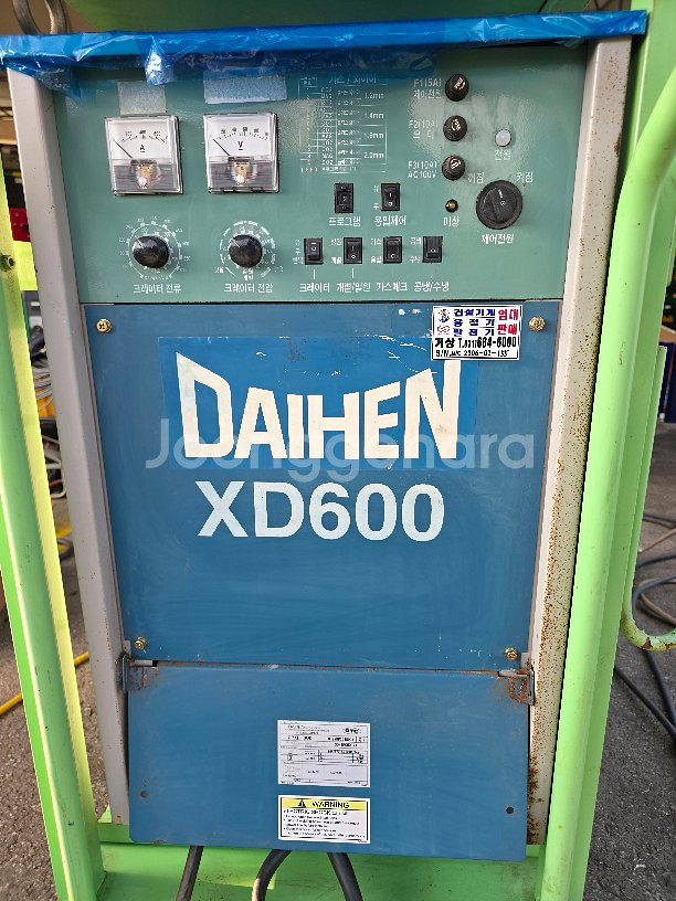 다이헨 MAG/ CO2용접기 XD600 케이블10m세트 대차 포함 중고용접기--3