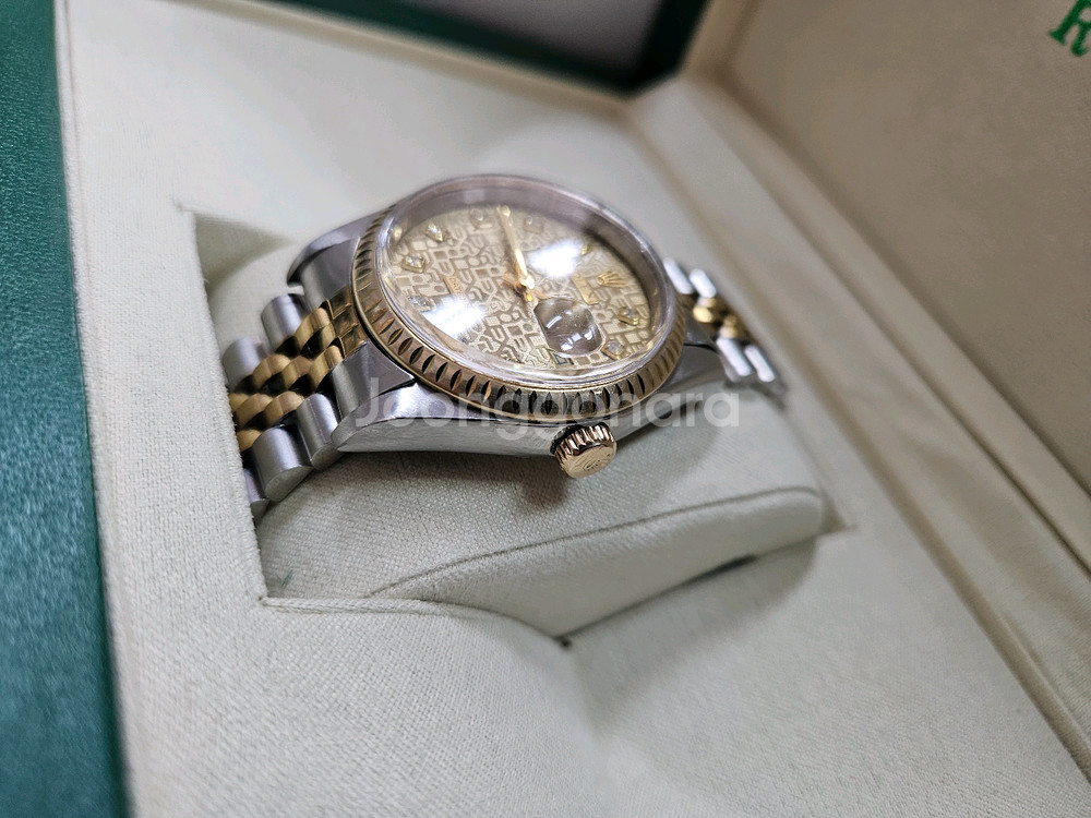 롤렉스 데이데이트 18K 골드 콤비 시계--2