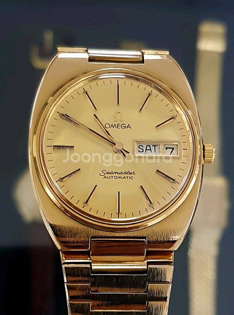 오메가 씨마스터 금장 오토매틱 고구마 판매--0