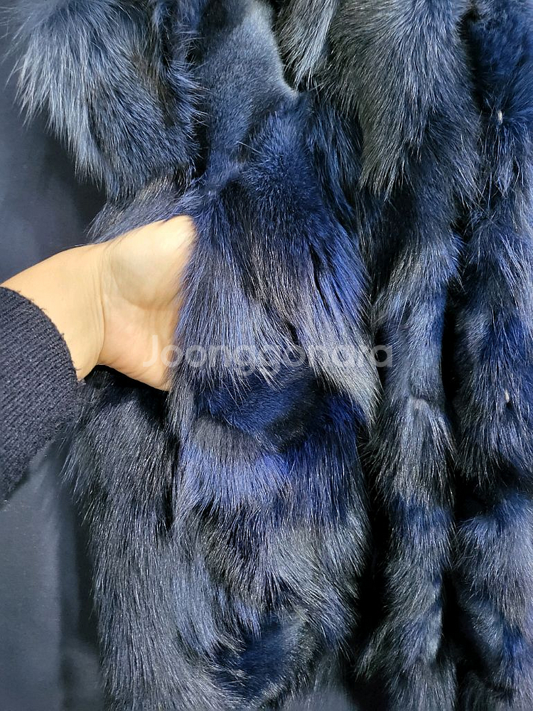 씨티지 천연모피 베스트--2