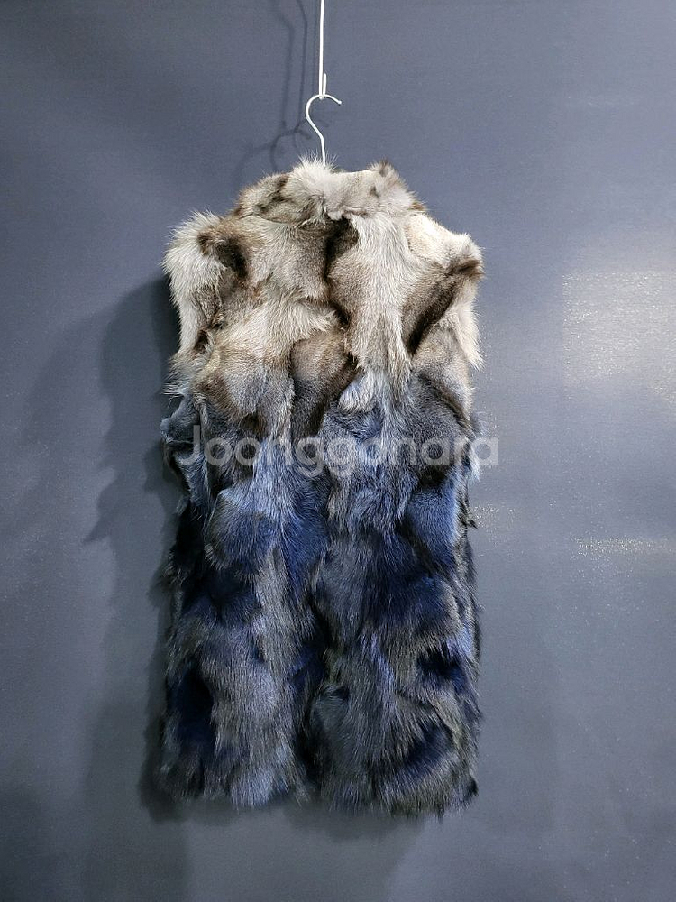 씨티지 천연모피 베스트--4