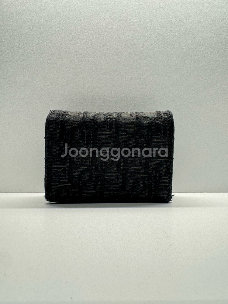 디올 블랙 오블리크 카드지갑--1