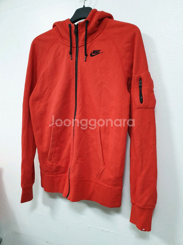 나이키 레드 AW77 후드 집업 M사이즈--1