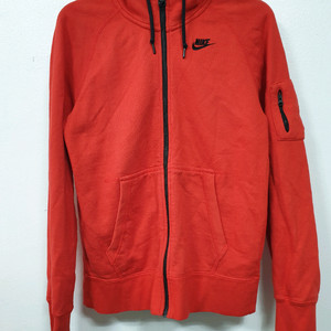 나이키 레드 AW77 후드 집업 M사이즈