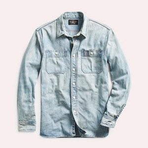 RRL 더블알엘 인디고 데님 워크셔츠 류준열 이동휘 가죽 뉴스보이 크리켓 발마칸 무스탕 폴로 랄프로렌