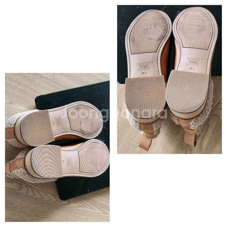 탐스 허니 레더 쉐링 앵클 부츠/240/탐스가죽부츠/여성부츠240--7