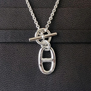 에르메스 샹달 실버 목걸이 / 정품