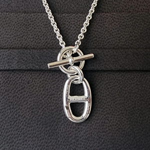 에르메스 샹달 실버 목걸이 / 정품